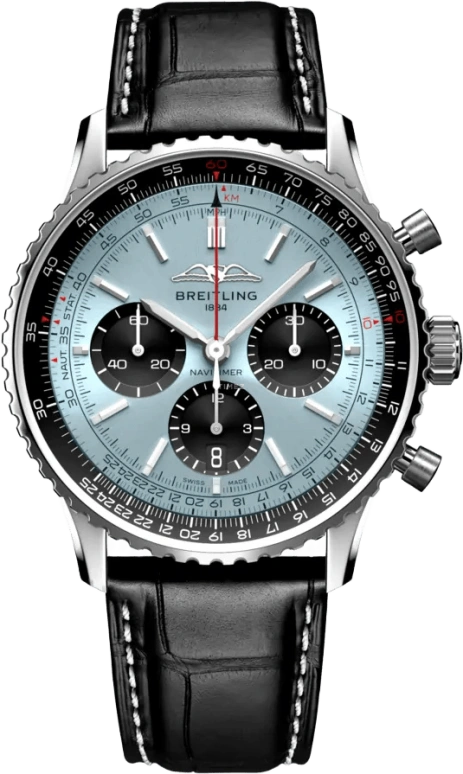 Breitling,Navitimer 43mm,43mm,Stainless Steel,Blue,Automatic,Chronograph,Day,Erling Haaland,AB0138241C1P1