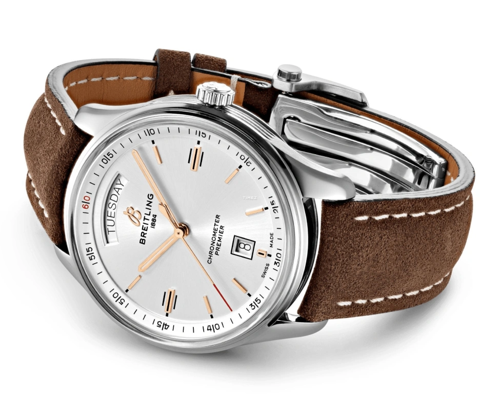 Breitling,Premier 40mm,40mm,Stainless Steel,Silver,Automatic,Date,Day,A45340211G1X1