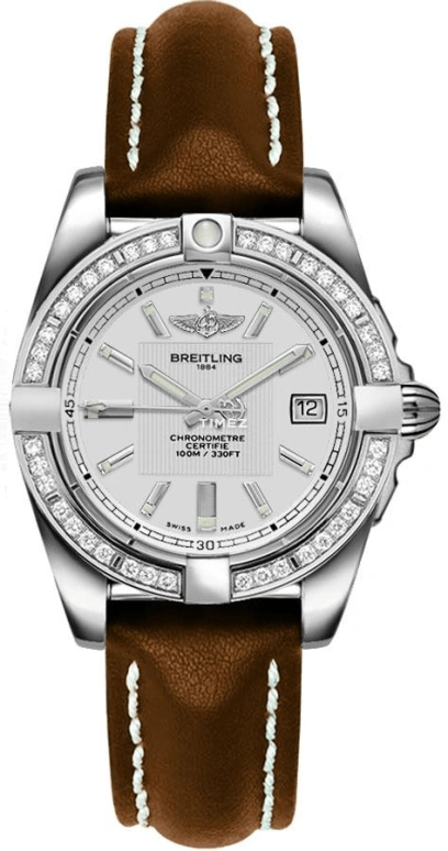 Breitling,Galactic 32mm,32mm,Stainless Steel,Silver,Quartz,Day,26280hours,A71356LA,A71356LA/G702/406X