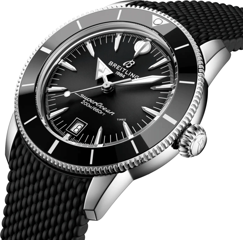 Breitling,Superocean Heritage 42mm,42mm,Stainless Steel,Ceramic,Black,Automatic,Day,78hours,AB3111241B1S1