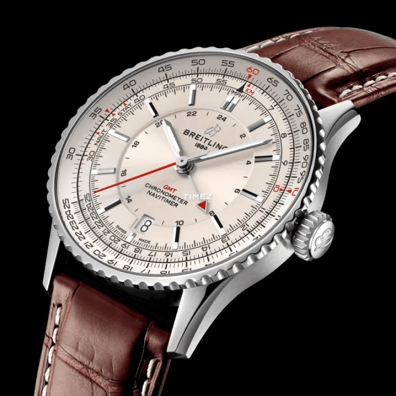 Breitling,Navitimer 41mm,41mm,Stainless Steel,Silver,Automatic,Day,Dule Time,A32310211G1P1