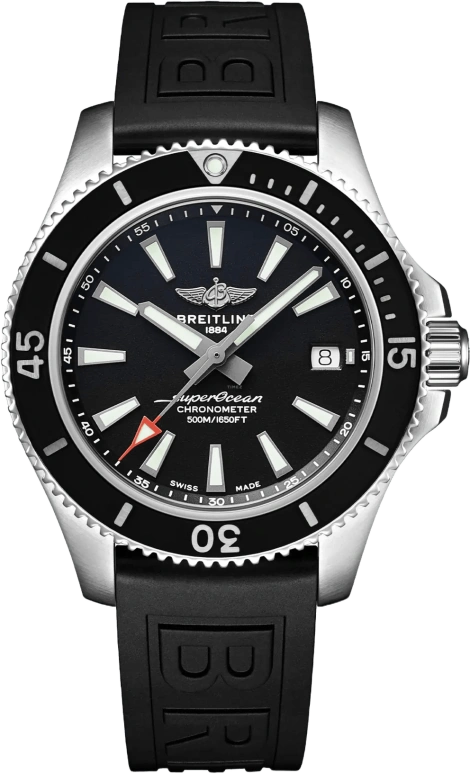 Breitling,Superocean 42mm,42mm,Stainless Steel,Black,Automatic,Chronograph,Date,Anti-magnetic,A17366D71B2S2