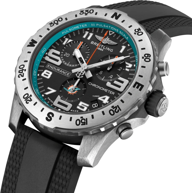 Breitling,Endurance Pro 44mm,44mm,Titanium,Black,Quartz,Chronograph,Day,E823106A1B2S1