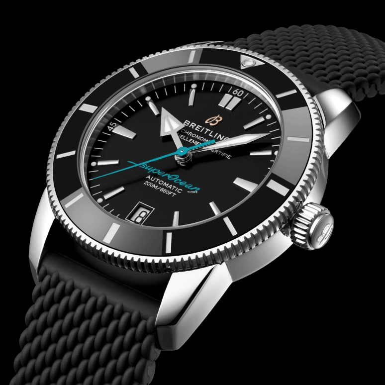 Breitling,Superocean Heritage 42mm,42mm,Stainless Steel,Black,Automatic,Day,Sapphire,Crystal Glass,AB2010A11B1S1