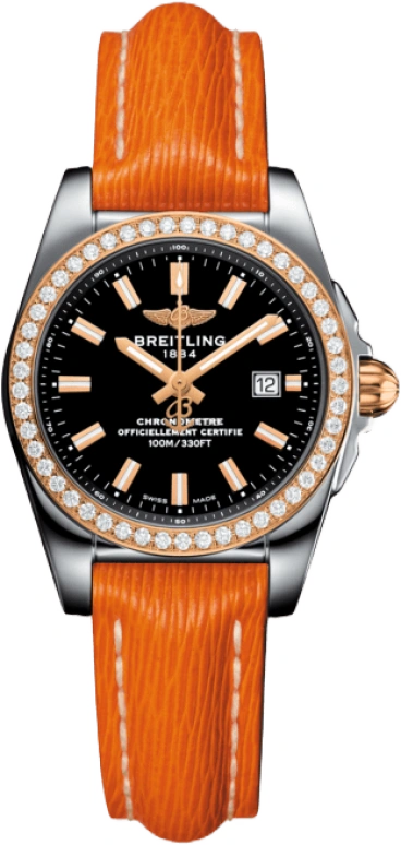 Breitling,Galactic 29mm,29mm,Stainless Steel,Black,Quartz,Day,In-house Caliber,C7234853,C7234853/BF32/270X/A12BA.1