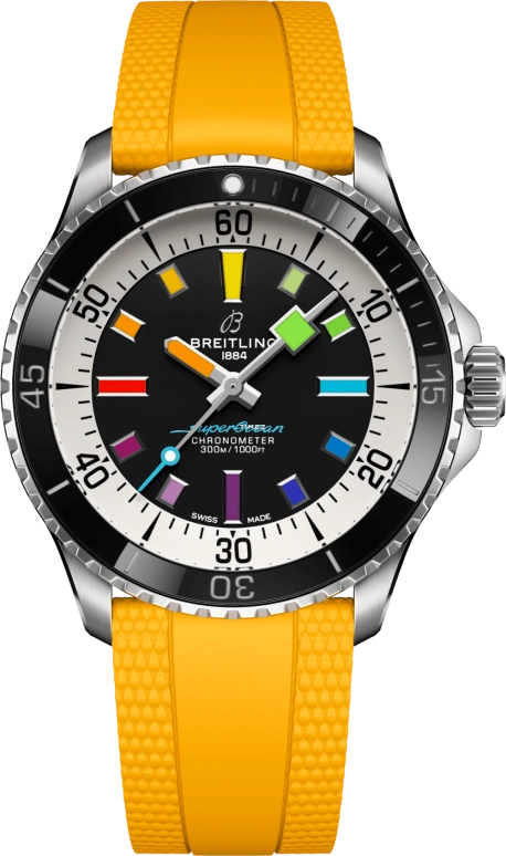 Breitling,Superocean 42mm,42mm,Stainless Steel,Black,Automatic,40hours,In-house Caliber,A17375211B2S4