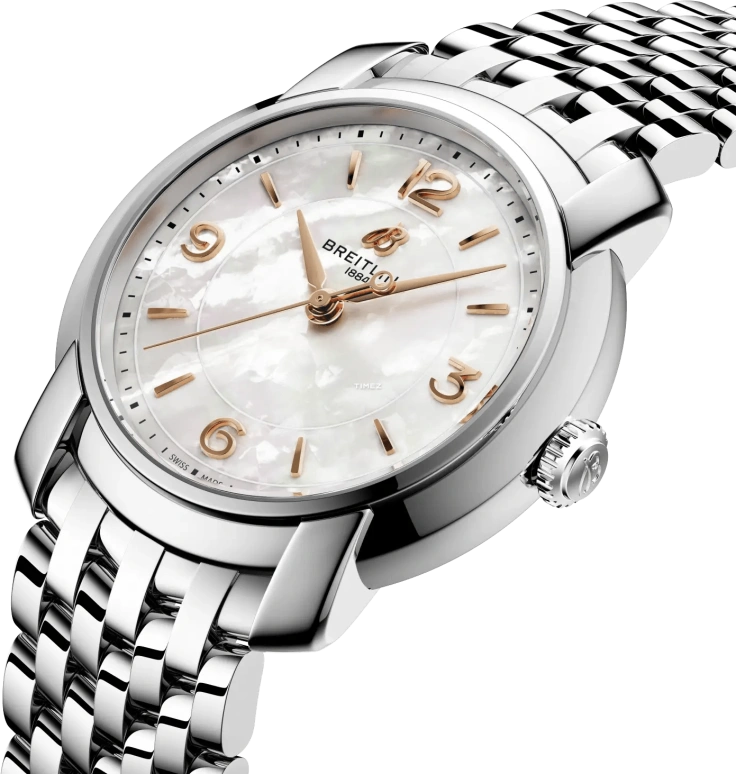 Breitling,Premier 32mm,32mm,Stainless Steel,White,Quartz,26280hours,In-house Caliber,A77330121A2A1