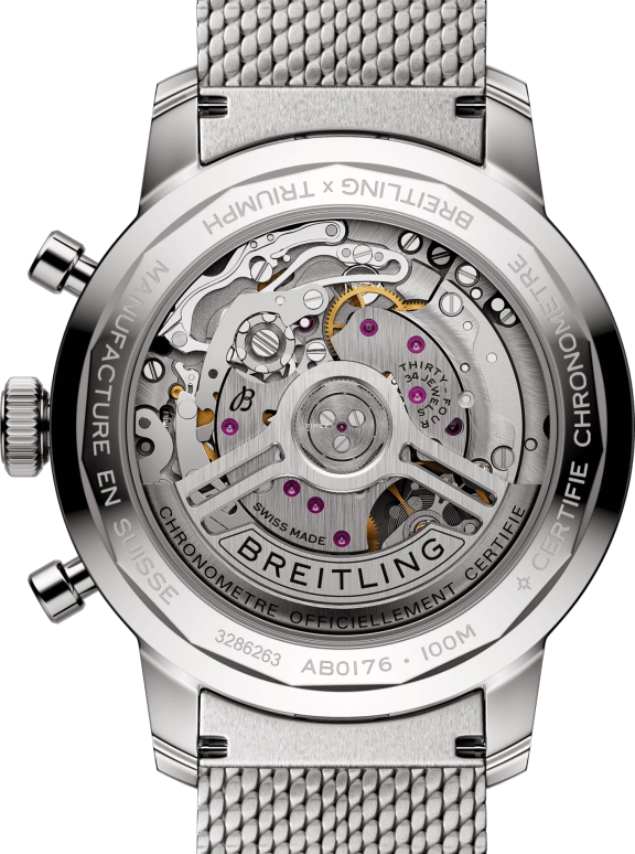 Breitling,Top Time 41mm,41mm,Stainless Steel,Blue,Automatic,Chronograph,Sapphire,Crystal Glass,AB01764A1C1A1
