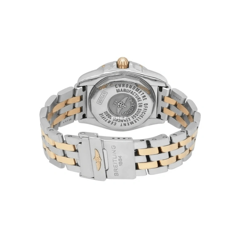 Breitling,Galactic 32mm,32mm,Yellow Gold,Stainless Steel,Silver,Quartz,Day,26280hours,B71356L2,B71356L2/A710/367D