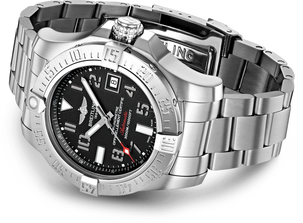 Breitling,Avenger 45mm,45mm,Stainless Steel,Black,Automatic,Chronograph,Date,Anti-magnetic,A17331101B2A1