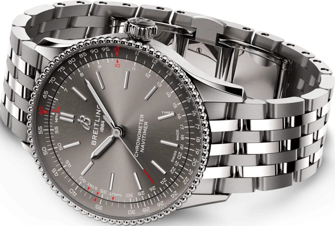 Breitling,Navitimer 36mm,36mm,Stainless Steel,Grey,Automatic,38hours,In-house Caliber,A17327381B1A1