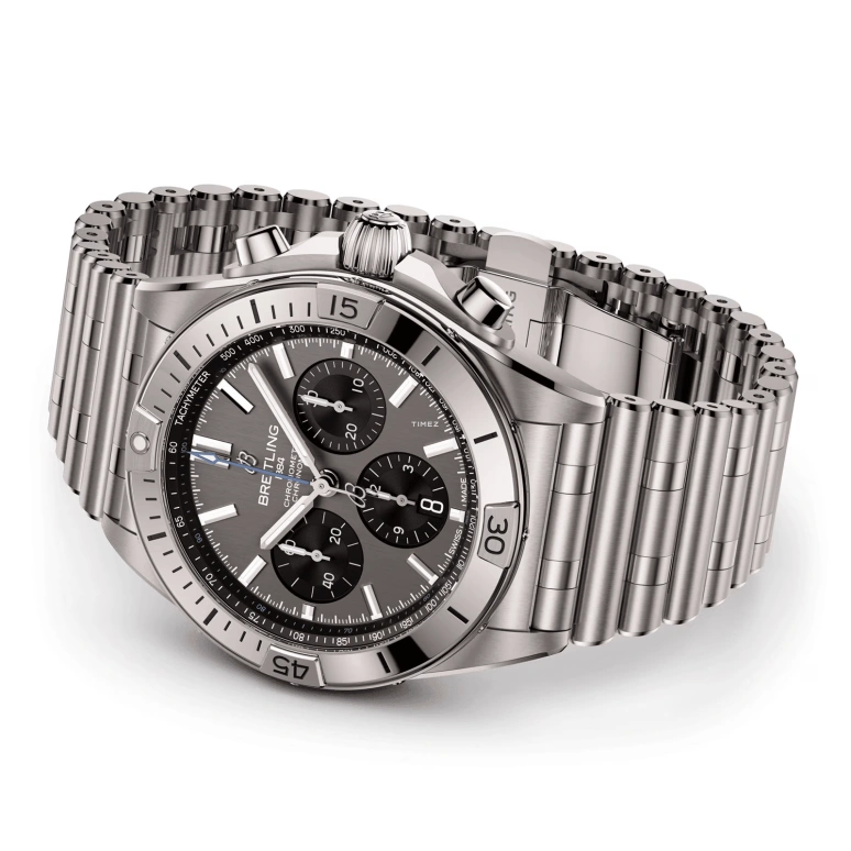 Breitling,Chronomat 42mm,42mm,Titanium,Grey,Automatic,Chronograph,Day,EB0134101M1E1