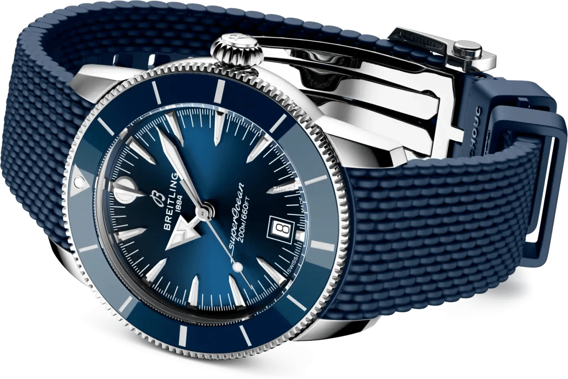 Breitling,Superocean Heritage 42mm,42mm,Stainless Steel,Blue,Automatic,Day,78hours,AB3111161C1S1