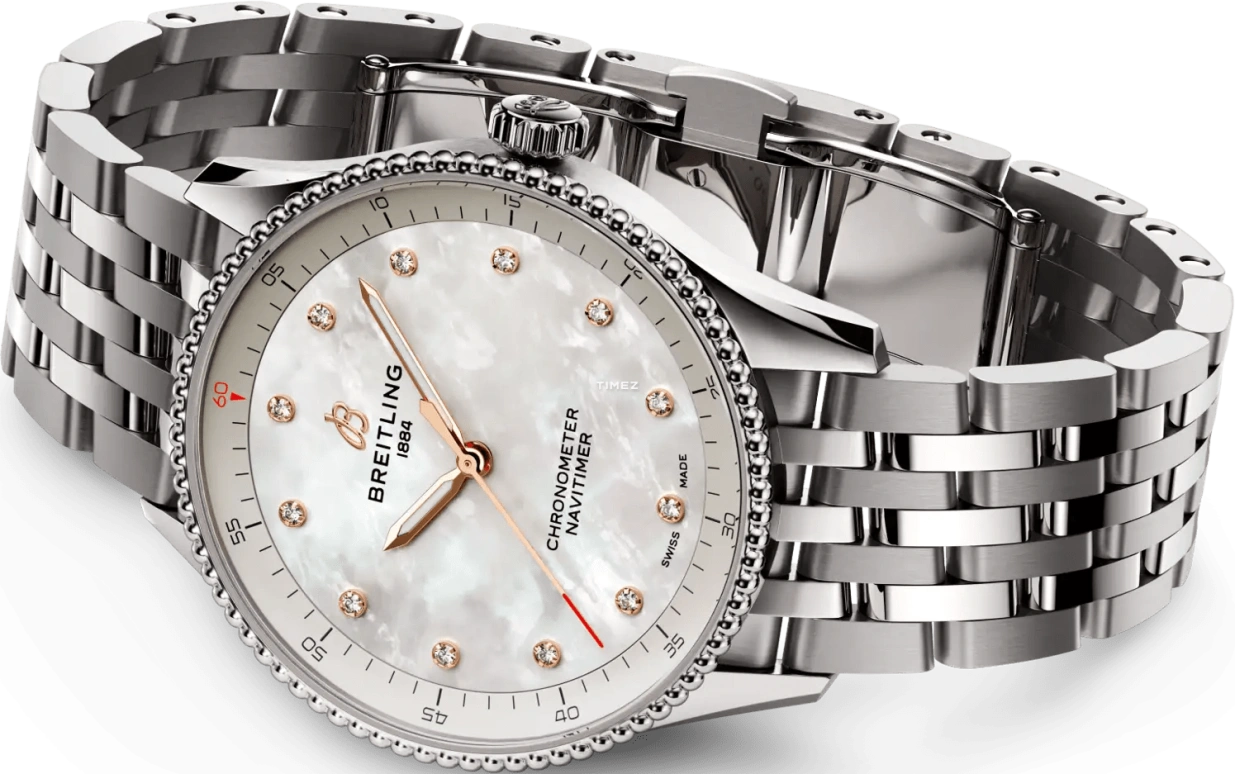 Breitling,Navitimer 32mm,32mm,Stainless Steel,White,Automatic,42hours,Sapphire,A77320E61A2A1