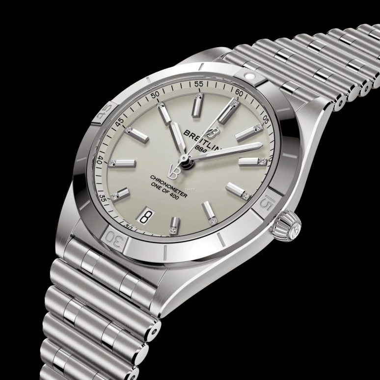Breitling,Chronomat 36mm,36mm,Stainless Steel,Grey,Automatic,Day,Crystal Glass,Sapphire,A103801A1G1A1