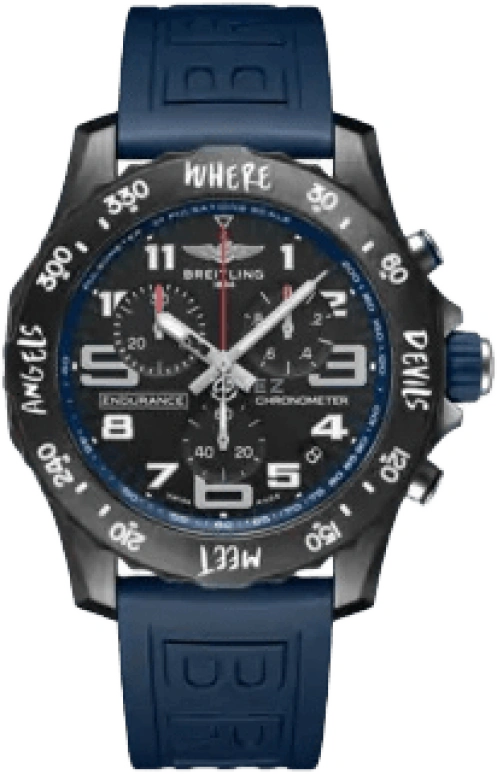 Breitling,Endurance Pro 44mm,44mm,Titaplast,Stainless Steel,Black,Quartz,Chronograph,Day,X823105A1B1S1