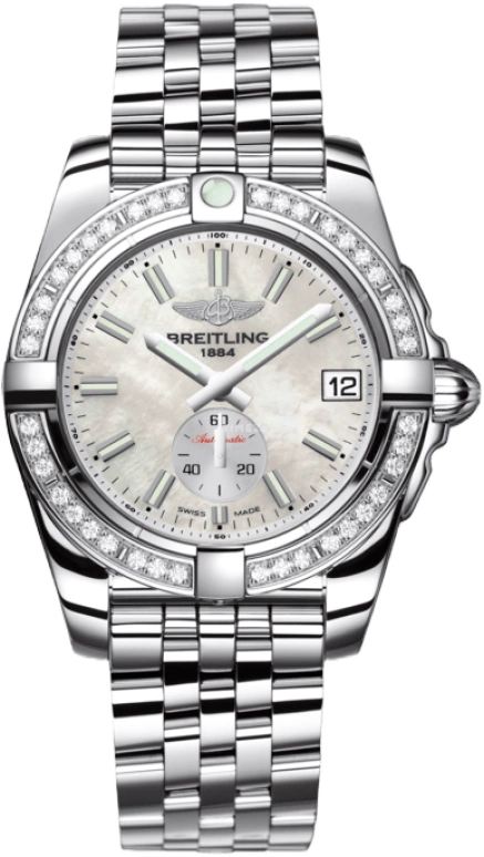 Breitling,Galactic 36mm,36mm,Stainless Steel,White,Automatic,Day,42hours,A3733053,A3733053/A788/376A