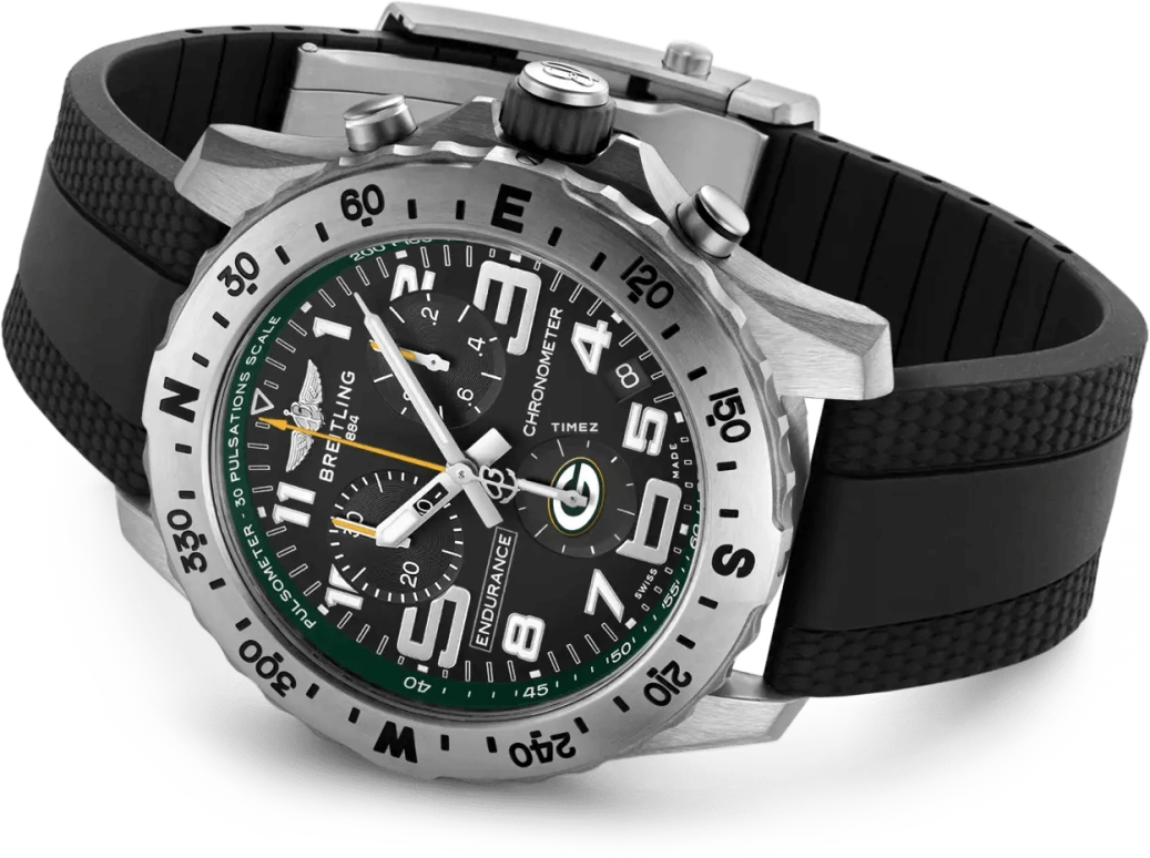 Breitling,Endurance Pro 44mm,44mm,Titanium,Black,Quartz,Chronograph,Day,E823106A1B1S1