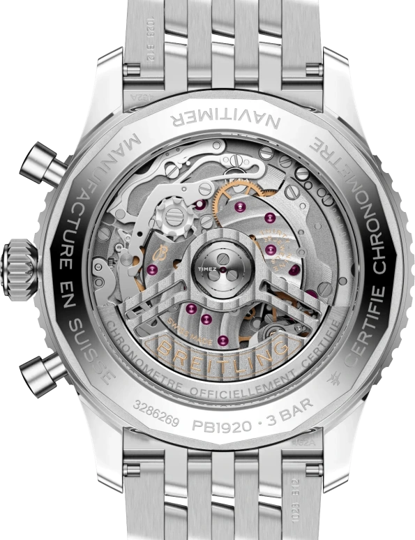 Breitling,Navitimer 43mm,43mm,Stainless Steel,Ice Blue,Automatic,Chronograph,Moonphase,Perpetual Calendar,Leap Year,96hours,In-house Caliber,PB1920251C1A1
