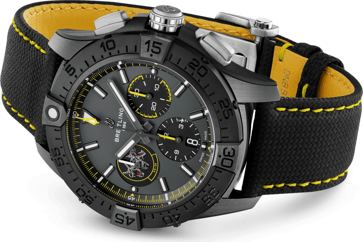 Breitling,Avenger 44mm,44mm,Titanium,Coal Gray,Automatic,Chronograph,Day,SB01472A1B1X1