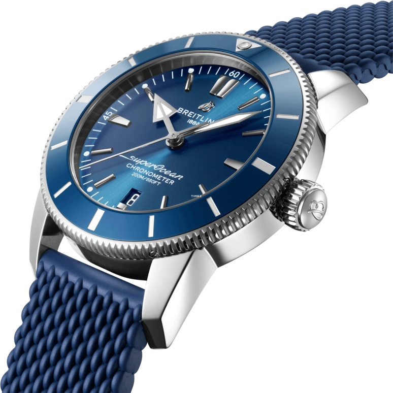Breitling,Superocean Heritage 44mm,44mm,Stainless Steel,Blue,Automatic,Day,70hours,AB2030161C1S1