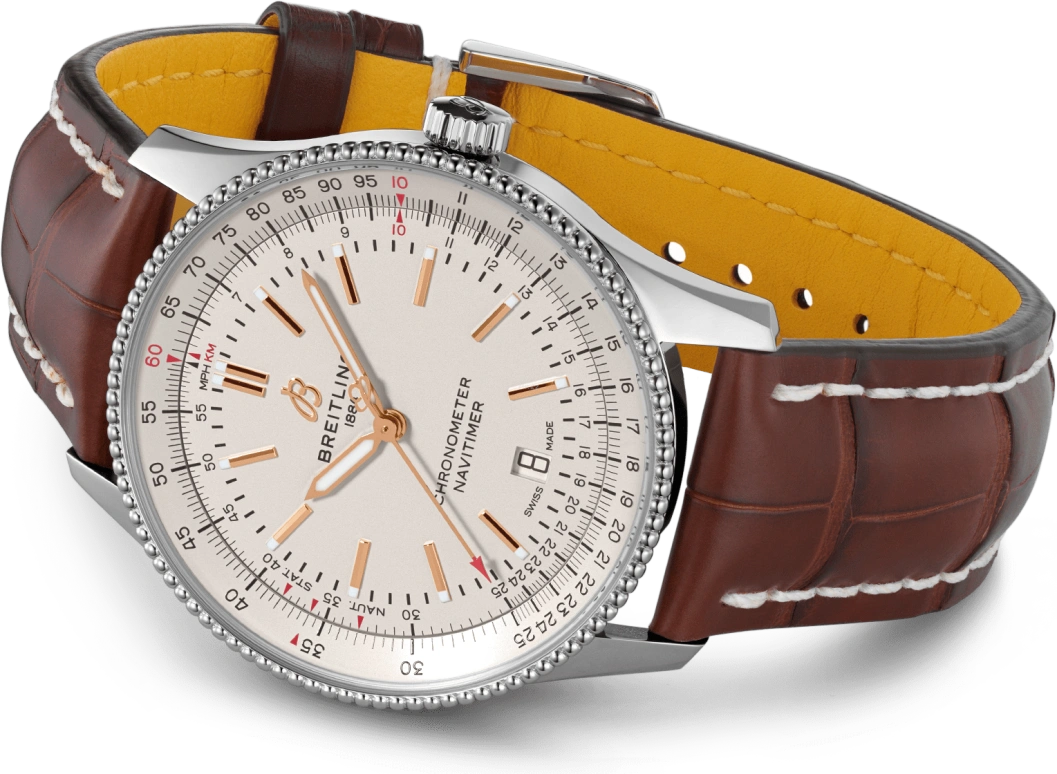 Breitling,Navitimer 41mm,41mm,Stainless Steel,Silver,Automatic,Date,Anti-magnetic,A17326211G1P1