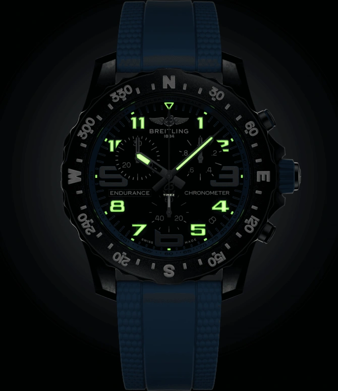 Breitling,Endurance Pro 44mm,44mm,Titaplast,Black,Quartz,Chronograph,Day,X82310281B1S2