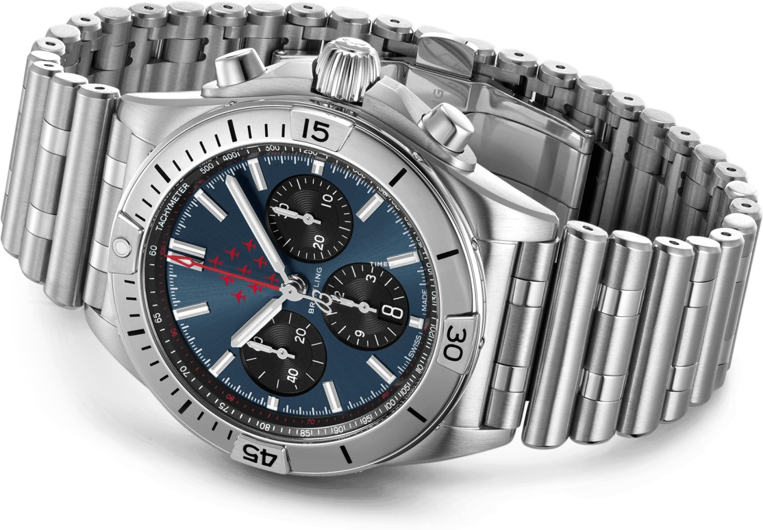 Breitling,Chronomat 42mm,42mm,Stainless Steel,Blue,Automatic,Chronograph,Day,AB01347A1C1A1