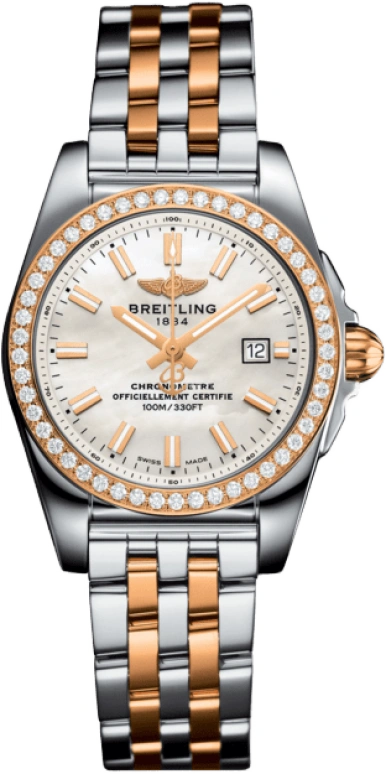 Breitling,Galactic 29mm,29mm,Stainless Steel,White,Quartz,Day,In-house Caliber,C7234853,C7234853/A791/791C
