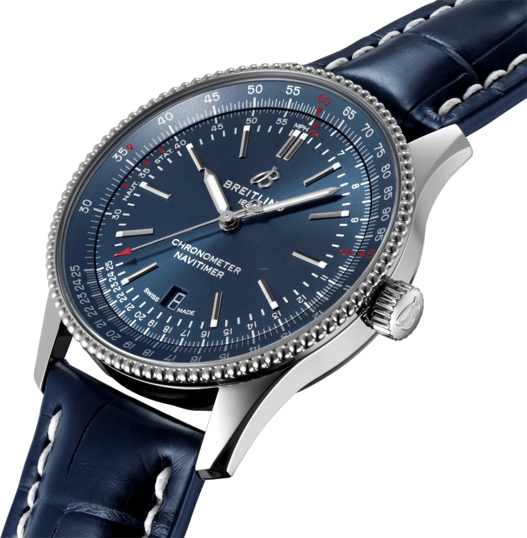 Breitling,Navitimer 41mm,41mm,Stainless Steel,Blue,Automatic,Chronograph,Date,Anti-magnetic,A17326161C1P3