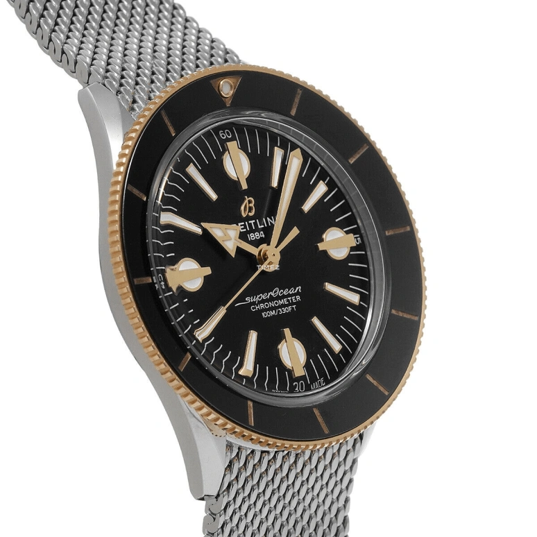 Breitling,Superocean Heritage 42mm,42mm,Red Gold,Stainless Steel,Black,Automatic,42hours,In-house Caliber,U10370121B1A1