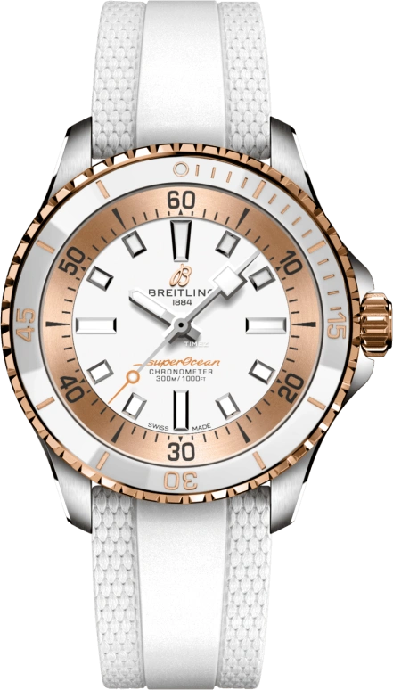 Breitling,Superocean 36mm,36mm,Stainless Steel,White,Automatic,Sapphire,Crystal Glass,Round,U173771A1A1S1