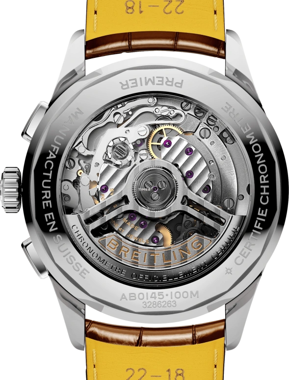 Breitling,Premier 42mm,42mm,Stainless Steel,Blue,Automatic,Chronograph,Day,AB0145171C1P1