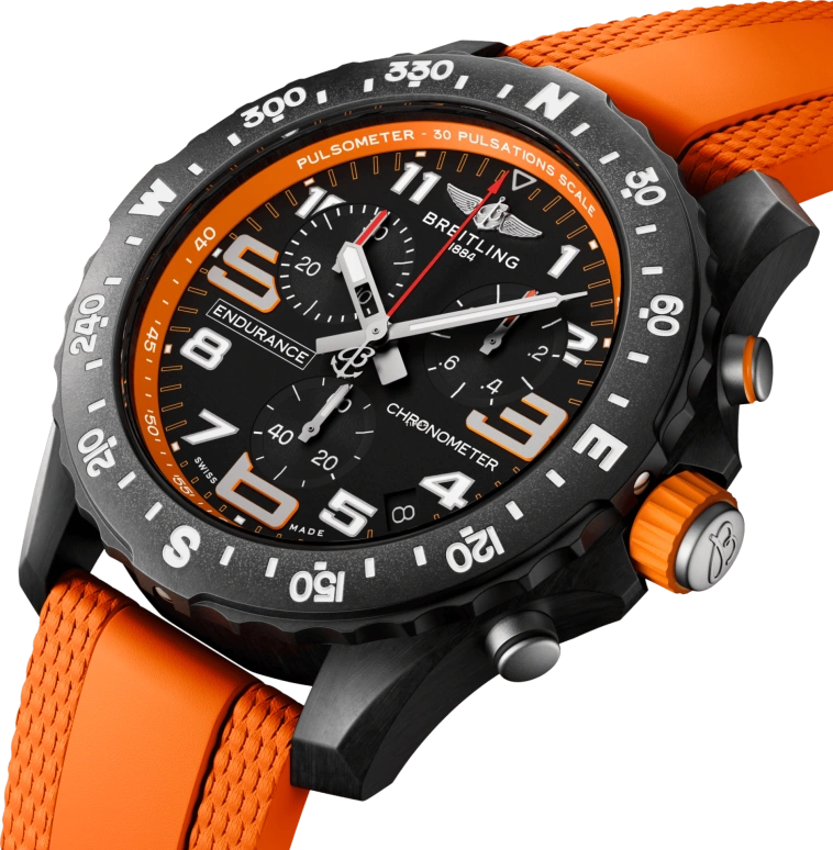 Breitling,Endurance Pro 44mm,44mm,Titaplast,Black,Quartz,Chronograph,Day,X82310A51B1S2