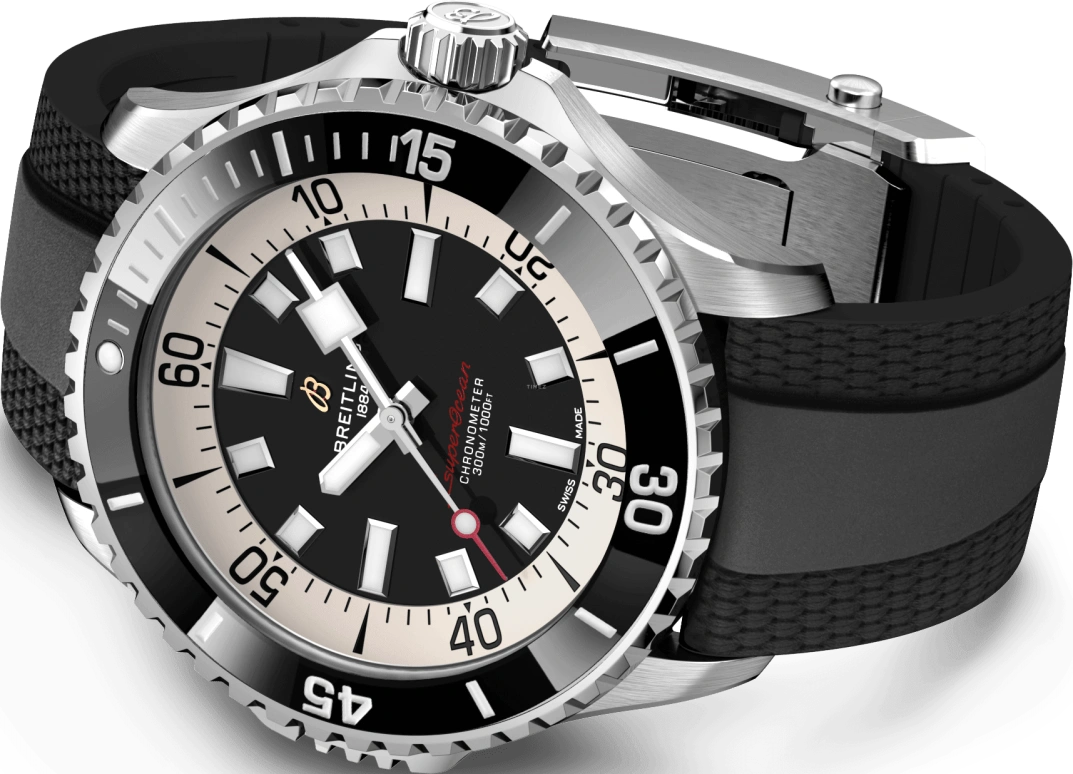 Breitling,Superocean 46mm,46mm,Stainless Steel,Black,Automatic,40hours,In-house Caliber,A17378211B1S1