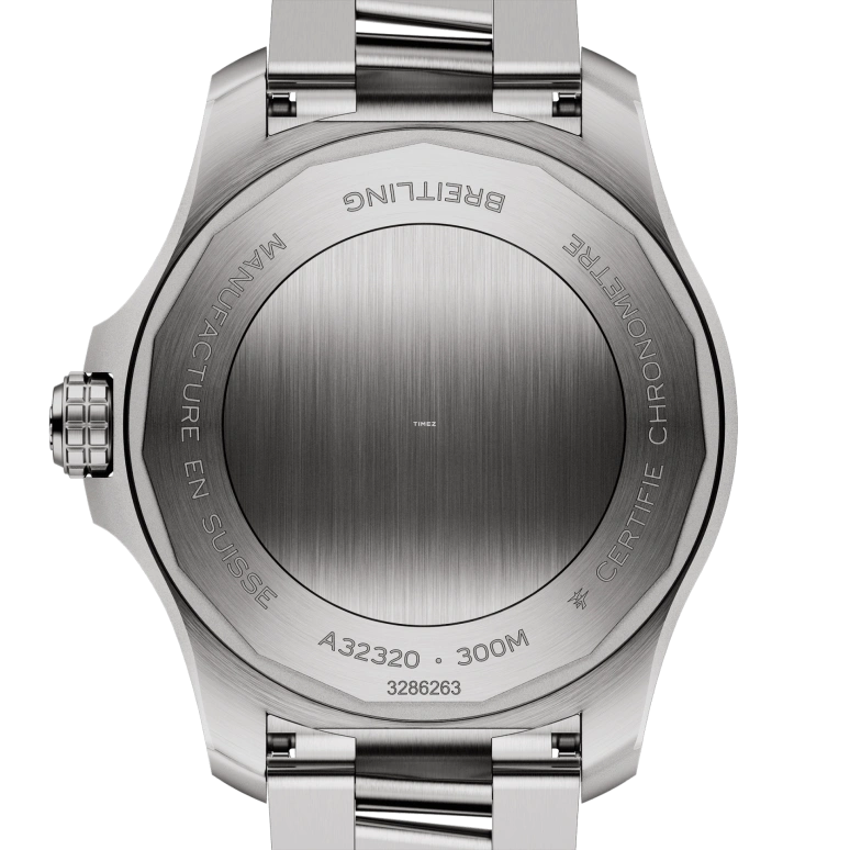 Breitling,Avenger 44mm,44mm,Stainless Steel,Black,Automatic,Day,Dule Time,A32320101B1A1
