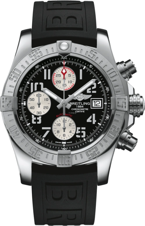 Breitling,Avenger 43mm,43mm,Stainless Steel,Black,Automatic,Chronograph,Date,Compass,A13381111B2S1