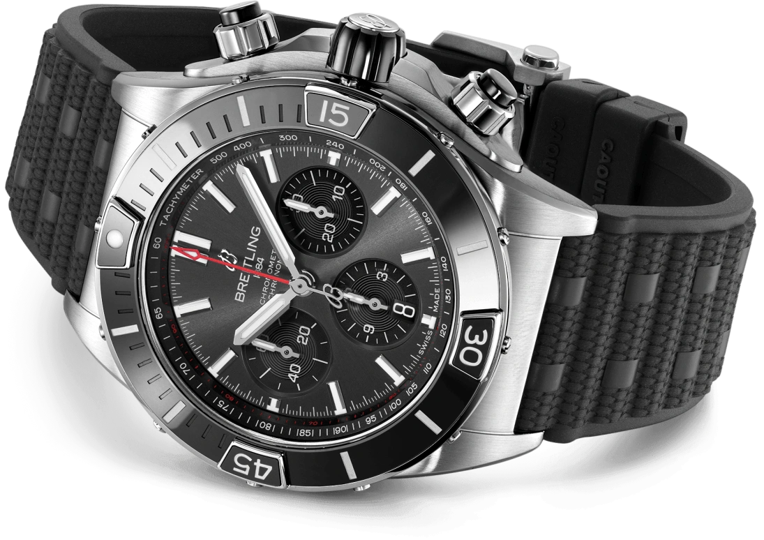 Breitling,Chronomat 44mm,44mm,Ceramic,Stainless Steel,Grey,Black,Automatic,Chronograph,Day,AB0136251B2S1