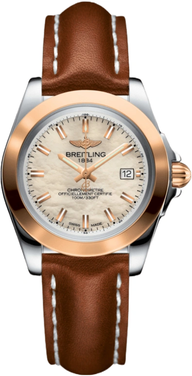 Breitling,Galactic 32mm,32mm,Rose Gold,Stainless Steel,White,Quartz,Day,26280hours,C7133012,C7133012/A802/406X/A14BA.1