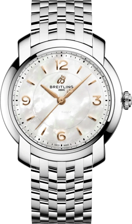 Breitling,Premier 32mm,32mm,Stainless Steel,White,Quartz,26280hours,In-house Caliber,A77330121A2A1