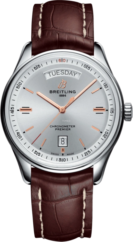 Breitling,Premier 40mm,40mm,Stainless Steel,Silver,Automatic,Date,Day,A45340211G1P1