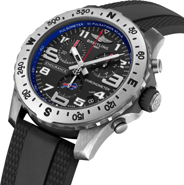 Breitling,Endurance Pro 44mm,44mm,Titanium,Black,Quartz,Chronograph,Day,E823106A1B3S1