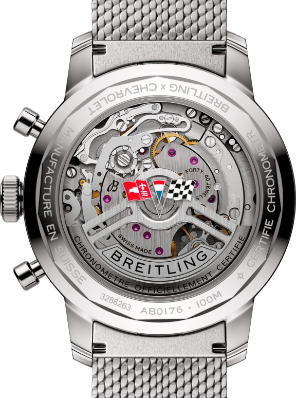 Breitling,Top Time 41mm,41mm,Stainless Steel,Red,Automatic,Chronograph,Sapphire,Crystal Glass,AB01761A1K1A1