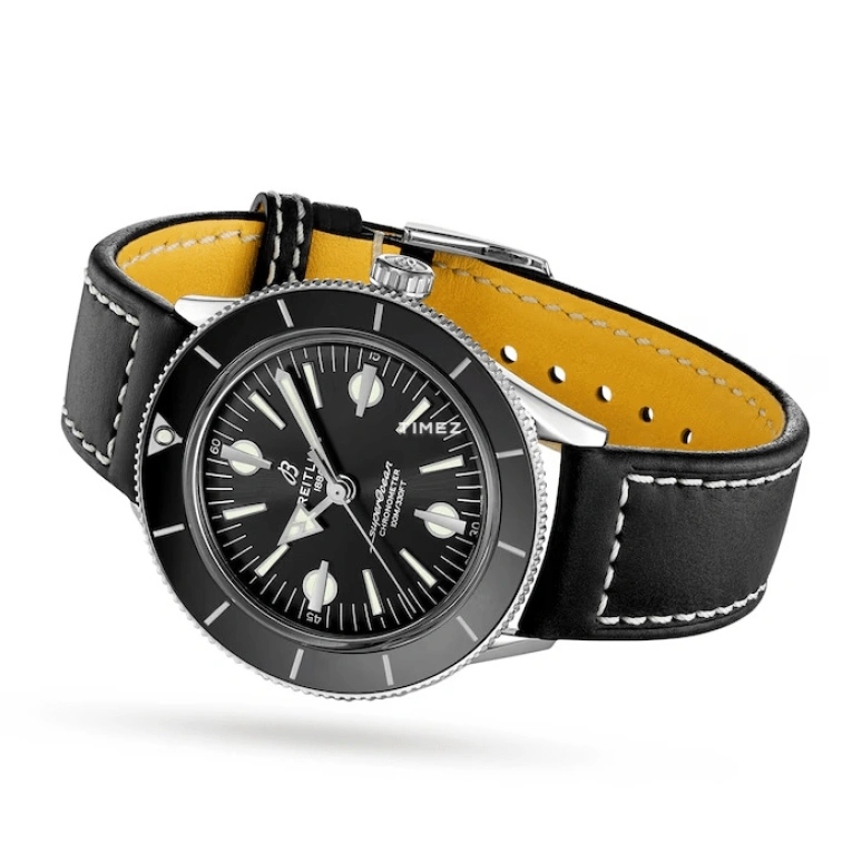 Breitling,Superocean Heritage 42mm,42mm,Stainless Steel,Black,Automatic,Day,42hours,A10370121B1X1