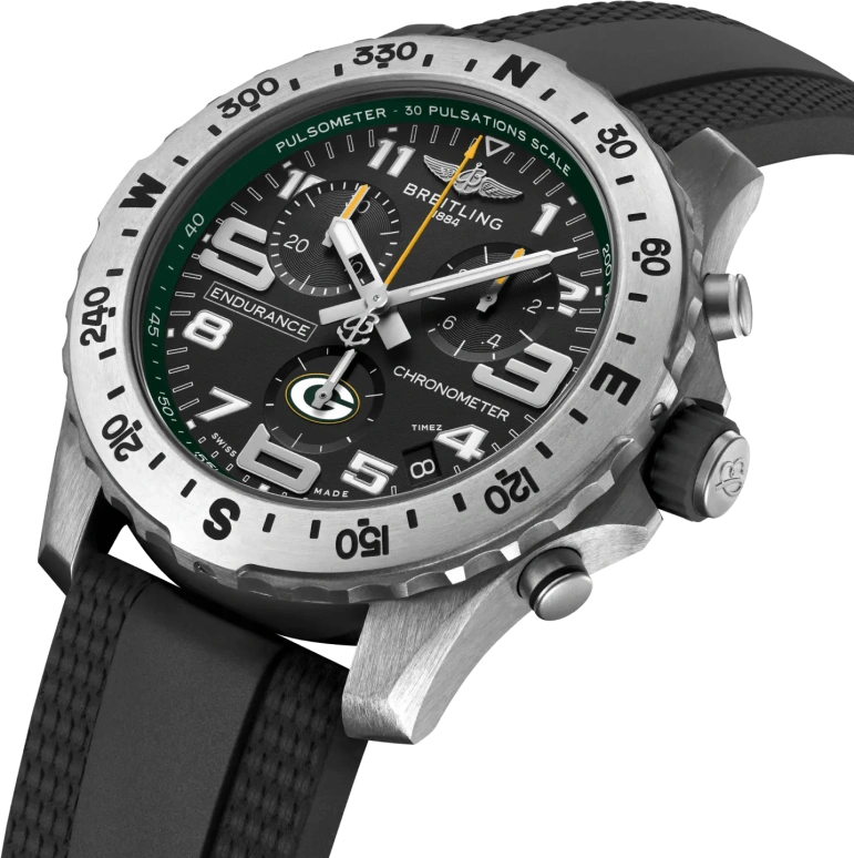 Breitling,Endurance Pro 44mm,44mm,Titanium,Black,Quartz,Chronograph,Day,E823106A1B1S1