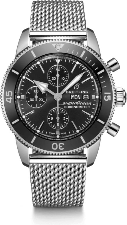 Breitling,Superocean Heritage 44mm,44mm,Rose Gold,Stainless Steel,Black,Automatic,Chronograph,Date,Compass,A13313121B1A1