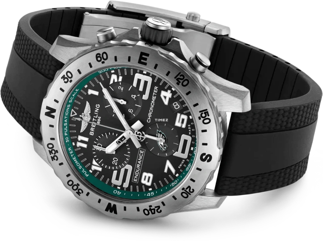 Breitling,Endurance Pro 44mm,44mm,Titanium,Black,Quartz,Chronograph,Day,E823106A1B6S1