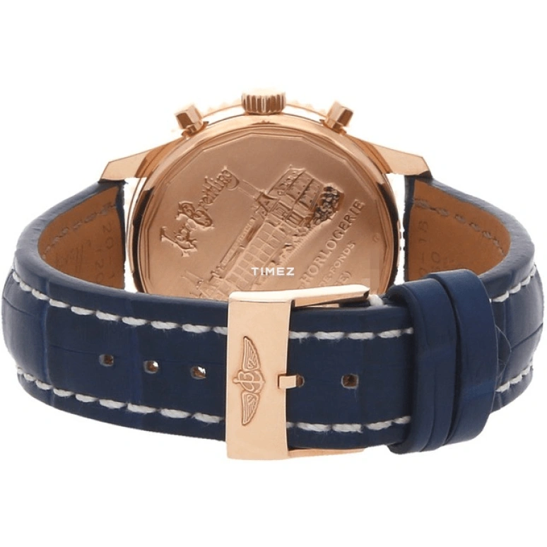 Breitling,Montbrillant 40mm,40mm,Red Gold,Blue,Automatic,Chronograph,Day,RB0130AL,RB0130AL/C896/718P