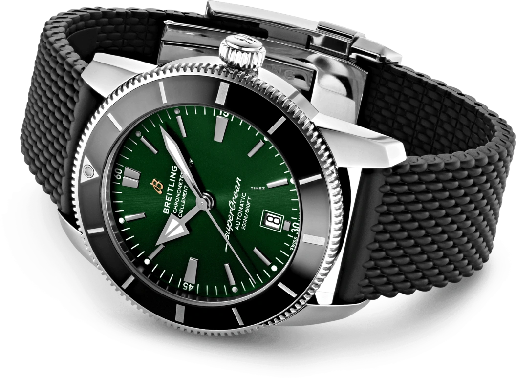 Breitling,Superocean 46mm,46mm,Stainless Steel,Green,Automatic,Day,Sapphire,Crystal Glass,AB2020121L1S1