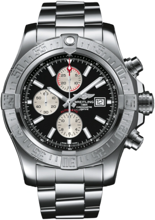 Breitling,Avenger 48mm,48mm,Stainless Steel,Black,Automatic,Chronograph,Date,Compass,A13371111B1A1